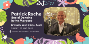 Promotional image for Patrick Roche for the Summer Festival 2026 at Vandeleur Walled Garden