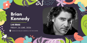 Promotional image for Brian Kennedy for the Summer Festival 2026 at Vandeleur Walled Garden