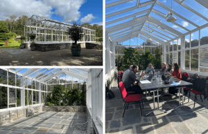 Grid image layout of the Glasshouse at Vandeleur Walled Garden & Visitor Centre.